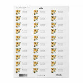 Sunflower Eucalyptus Greenery Return Address Label (Full Sheet)