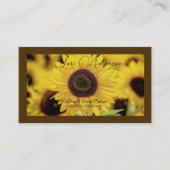 Sunflower Event Planner Visitekaartje (Voorkant)
