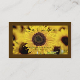 Sunflower Event Planner Visitekaartje