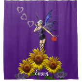Sunflower Fairy Showgordijn Douchegordijn (Voorkant)