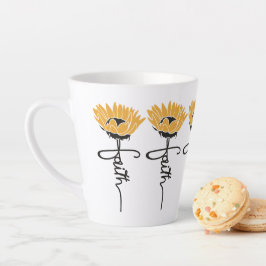 Sunflower Faith Mug Latte Mok