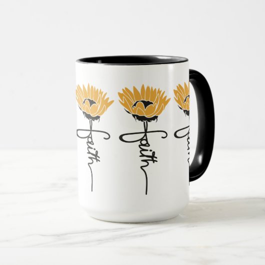 Sunflower Faith Mug Mok (Voorkant rechts)