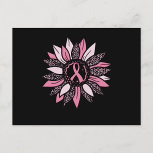 Sunflower Family Matching Breast Cancer Awareness Briefkaart