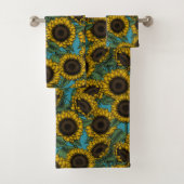 Sunflower field bad handdoek (Insitu)