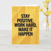 Sunflower Field "BELIEVE" Inspirational Hope Card Kaart (Gele Bloem)