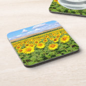 Sunflower field bier onderzetter (Linkerzijde)