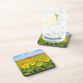 Sunflower field bier onderzetter (Rechterzijde)