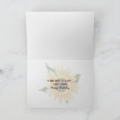Sunflower Field Birthday Kaart (Binnen)