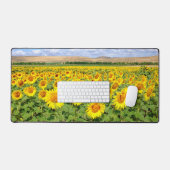 Sunflower field bureaumat (Keyboard & Muis)