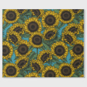 Sunflower field cadeaupapier (Vlak)