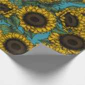 Sunflower field cadeaupapier (Hoek)