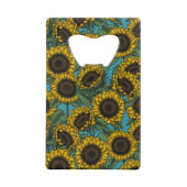 Sunflower field creditkaart flessenopener (Achterkant)