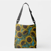 Sunflower field crossbody tas (Voorkant)