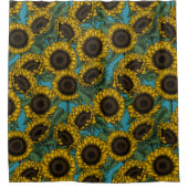 Sunflower field douchegordijn (Voorkant)