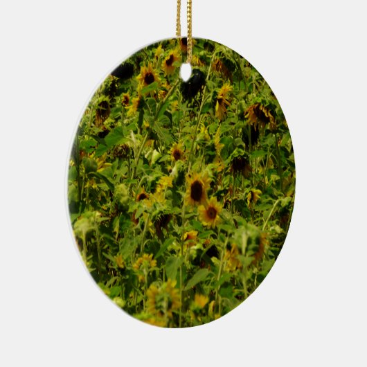 Sunflower field keramisch ornament (Rechts)