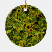 Sunflower field keramisch ornament (Voorkant)