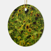 Sunflower field keramisch ornament (Links)