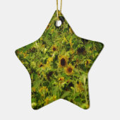 Sunflower field keramisch ornament (Links)