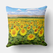 Sunflower field kussen (Achterkant)