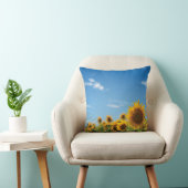 Sunflower field kussen (Stoel)