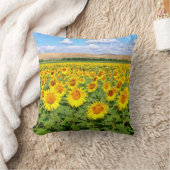 Sunflower field kussen (Deken)