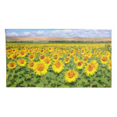 Sunflower field kussensloop (Achterkant-Rechts)