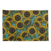 Sunflower field kussensloop (Achterkant-Rechts)