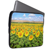 Sunflower field laptop sleeve (Voorkant Rechts)