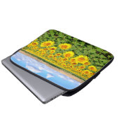 Sunflower field laptop sleeve (Voorkant onderkant)