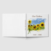 Sunflower Field Memorial Service Guest Book Gastenboek (Volledig)