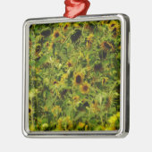 Sunflower field metalen ornament (Links)