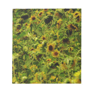 Sunflower field notitieblok