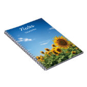 Sunflower field notitieboek (Rechterzijde)