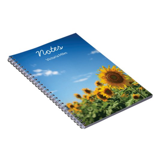 Sunflower field notitieboek (Rechterzijde)