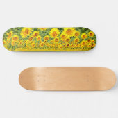 Sunflower field persoonlijk skateboard (Horizontaal)