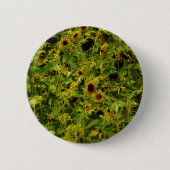 Sunflower field ronde button 5,7 cm (Voorkant)
