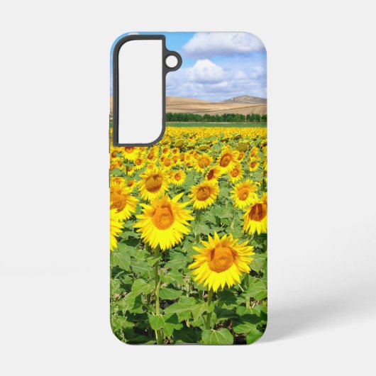 Sunflower field samsung galaxy hoesje (Achterkant)