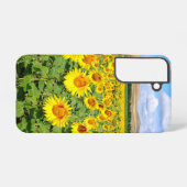 Sunflower field samsung galaxy hoesje (Achterkant horizontaal)