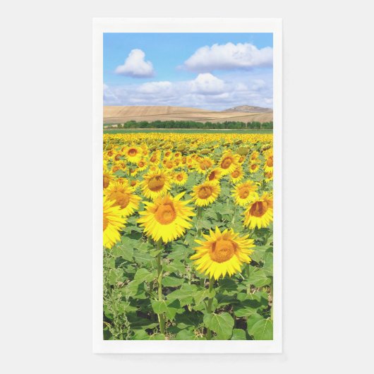 Sunflower field servet (Voorkant)