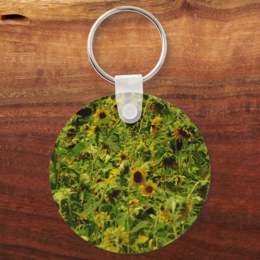 Sunflower field sleutelhanger (Voorkant)