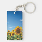 Sunflower field sleutelhanger (achterkant)