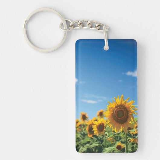 Sunflower field sleutelhanger (Voorkant)