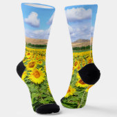 Sunflower field sokken (Gebogen)