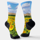 Sunflower field sokken (Gebogen)