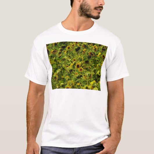 Sunflower field t-shirt (Voorkant)