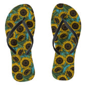 Sunflower field teenslippers (Voetbed)