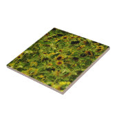 Sunflower field tegeltje (Zijkant)