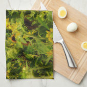 Sunflower field theedoek (Quarter Fold)