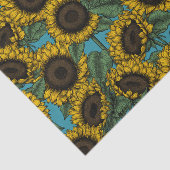 Sunflower field tissuepapier (Detail)