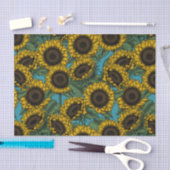 Sunflower field tissuepapier (Craft)